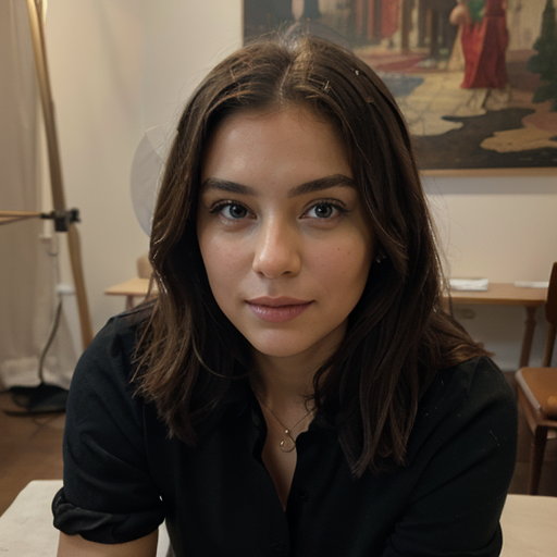 Young realistic woman generated by ai